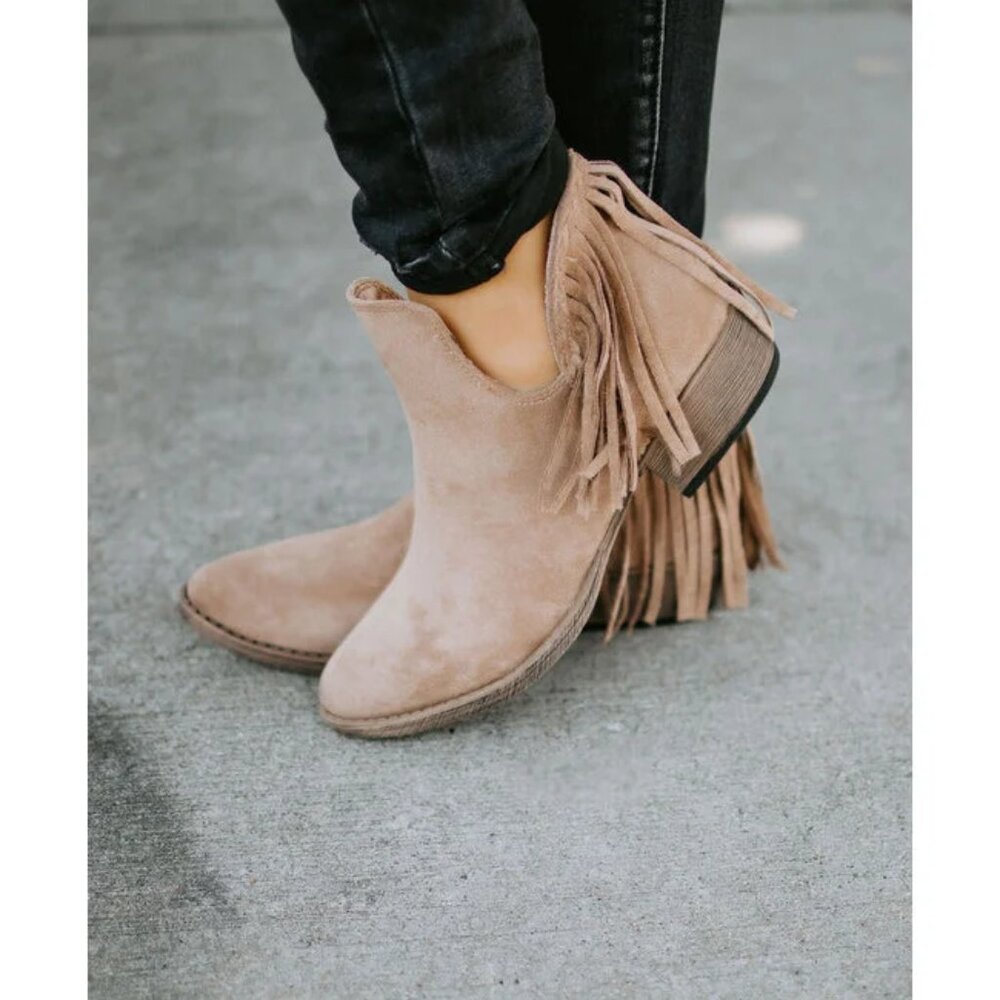VERY G TRIO TAUPE BOOTIE  NEW IN THE BOX!